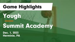 Yough  vs Summit Academy Game Highlights - Dec. 1, 2023