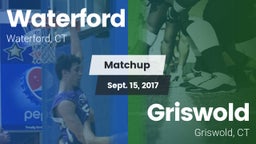 Matchup: Waterford High vs. Griswold  2017
