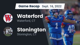 Recap: Waterford  vs. Stonington  2022
