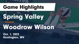 Spring Valley  vs Woodrow Wilson Game Highlights - Oct. 1, 2022