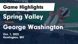 Spring Valley  vs George Washington  Game Highlights - Oct. 1, 2022