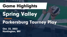 Spring Valley  vs Parkersburg Tourney Play Game Highlights - Oct. 22, 2022