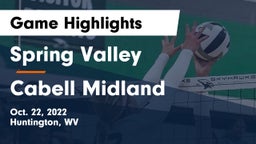 Spring Valley  vs Cabell Midland  Game Highlights - Oct. 22, 2022