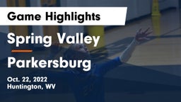 Spring Valley  vs Parkersburg  Game Highlights - Oct. 22, 2022