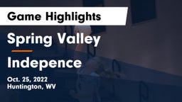 Spring Valley  vs Indepence Game Highlights - Oct. 25, 2022