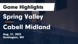 Spring Valley  vs Cabell Midland  Game Highlights - Aug. 31, 2023