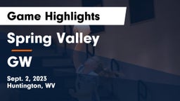 Spring Valley  vs GW Game Highlights - Sept. 2, 2023
