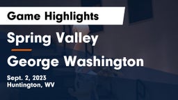 Spring Valley  vs George Washington  Game Highlights - Sept. 2, 2023