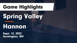 Spring Valley  vs Hannon Game Highlights - Sept. 12, 2023