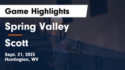 Spring Valley  vs Scott Game Highlights - Sept. 21, 2023
