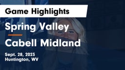 Spring Valley  vs Cabell Midland  Game Highlights - Sept. 28, 2023