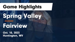 Spring Valley  vs Fairview  Game Highlights - Oct. 10, 2023