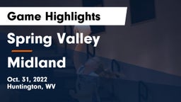 Spring Valley  vs Midland Game Highlights - Oct. 31, 2022