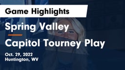 Spring Valley  vs Capitol Tourney Play Game Highlights - Oct. 29, 2022
