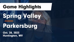 Spring Valley  vs Parkersburg  Game Highlights - Oct. 28, 2023