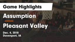 Assumption  vs Pleasant Valley  Game Highlights - Dec. 4, 2018