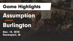Assumption  vs Burlington  Game Highlights - Dec. 14, 2018