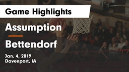 Assumption  vs Bettendorf  Game Highlights - Jan. 4, 2019