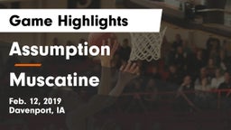 Assumption  vs Muscatine  Game Highlights - Feb. 12, 2019