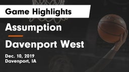 Assumption  vs Davenport West  Game Highlights - Dec. 10, 2019
