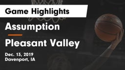 Assumption  vs Pleasant Valley  Game Highlights - Dec. 13, 2019