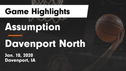 Assumption  vs Davenport North  Game Highlights - Jan. 10, 2020
