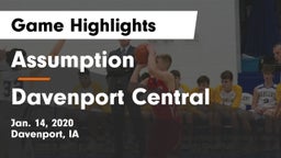 Assumption  vs Davenport Central  Game Highlights - Jan. 14, 2020