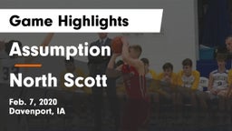 Assumption  vs North Scott  Game Highlights - Feb. 7, 2020
