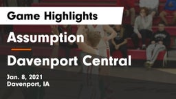 Assumption  vs Davenport Central  Game Highlights - Jan. 8, 2021