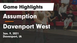 Assumption  vs Davenport West  Game Highlights - Jan. 9, 2021