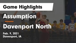 Assumption  vs Davenport North  Game Highlights - Feb. 9, 2021
