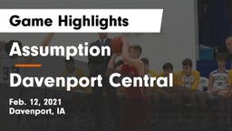 Assumption  vs Davenport Central  Game Highlights - Feb. 12, 2021