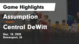 Assumption  vs Central DeWitt Game Highlights - Dec. 18, 2020