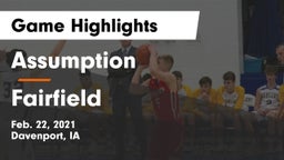 Assumption  vs Fairfield  Game Highlights - Feb. 22, 2021