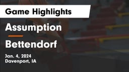 Assumption  vs Bettendorf  Game Highlights - Jan. 4, 2024
