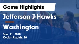 Jefferson  J-Hawks vs Washington  Game Highlights - Jan. 31, 2020