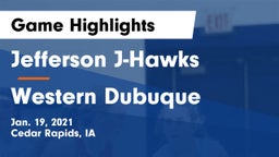 Jefferson  J-Hawks vs Western Dubuque  Game Highlights - Jan. 19, 2021
