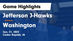 Jefferson  J-Hawks vs Washington  Game Highlights - Jan. 21, 2022