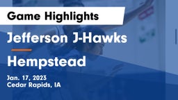 Jefferson  J-Hawks vs Hempstead  Game Highlights - Jan. 17, 2023