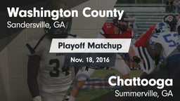 Matchup: Washington County vs. Chattooga  2016
