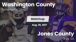 Matchup: Washington County vs. Jones County  2017