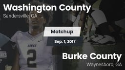 Matchup: Washington County vs. Burke County  2017