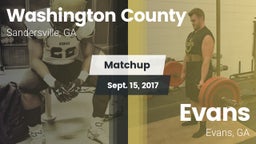 Matchup: Washington County vs. Evans  2017