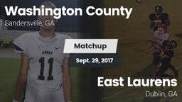 Matchup: Washington County vs. East Laurens  2017