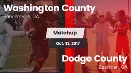 Matchup: Washington County vs. Dodge County  2017