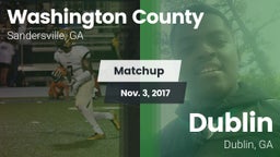 Matchup: Washington County vs. Dublin  2017