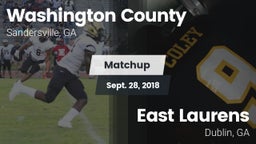 Matchup: Washington County vs. East Laurens  2018