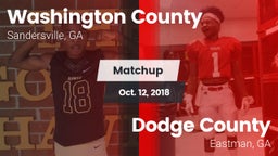 Matchup: Washington County vs. Dodge County  2018
