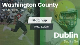 Matchup: Washington County vs. Dublin  2018