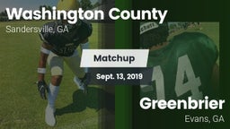 Matchup: Washington County vs. Greenbrier  2019